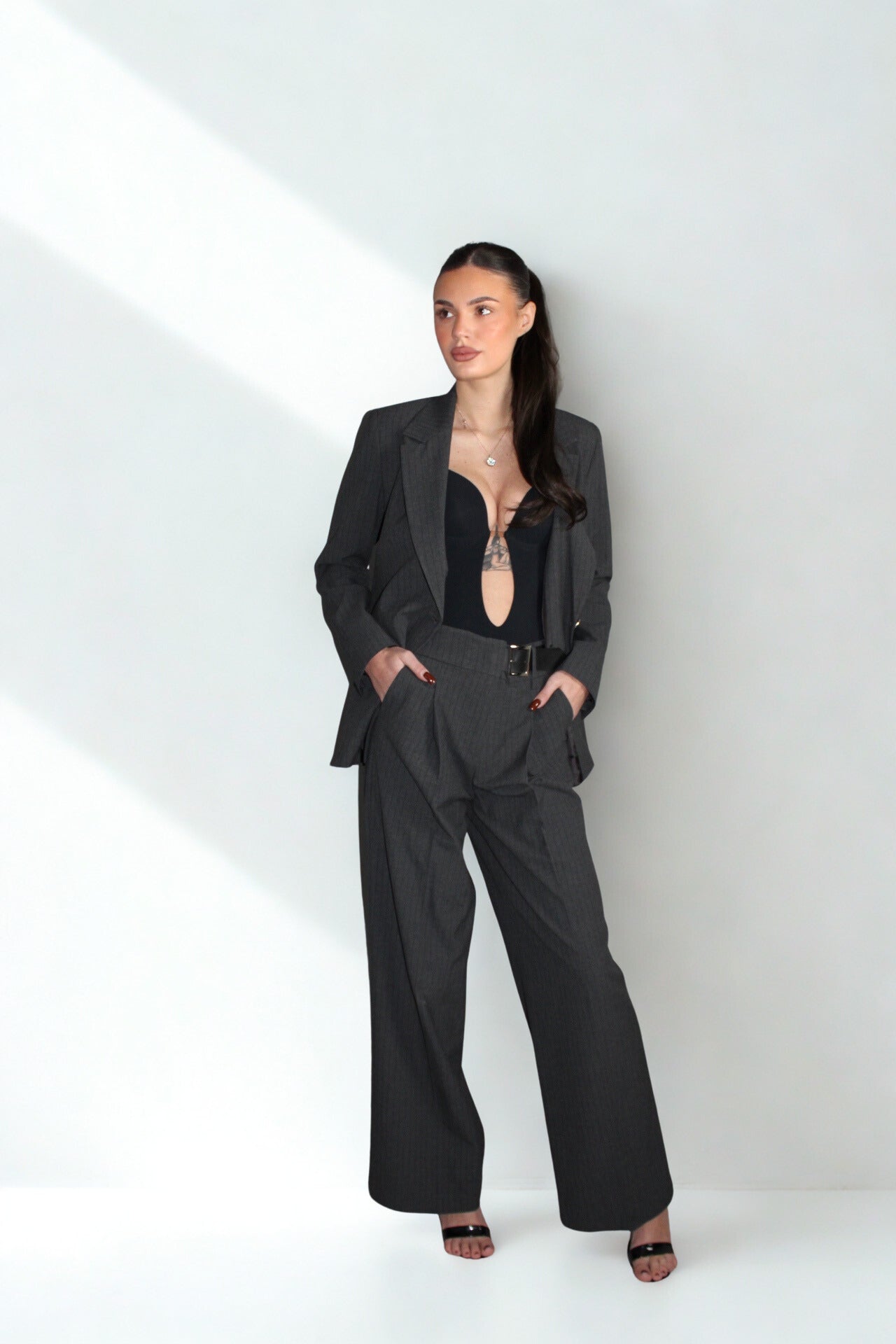 Marynarka Modern Classic Dilvin - Szara