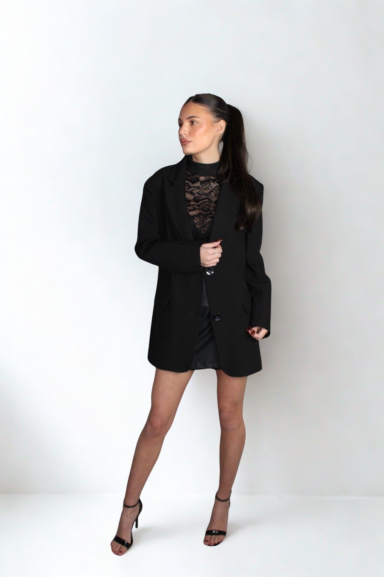 Marynarka Oversize Dilvin - Czarna