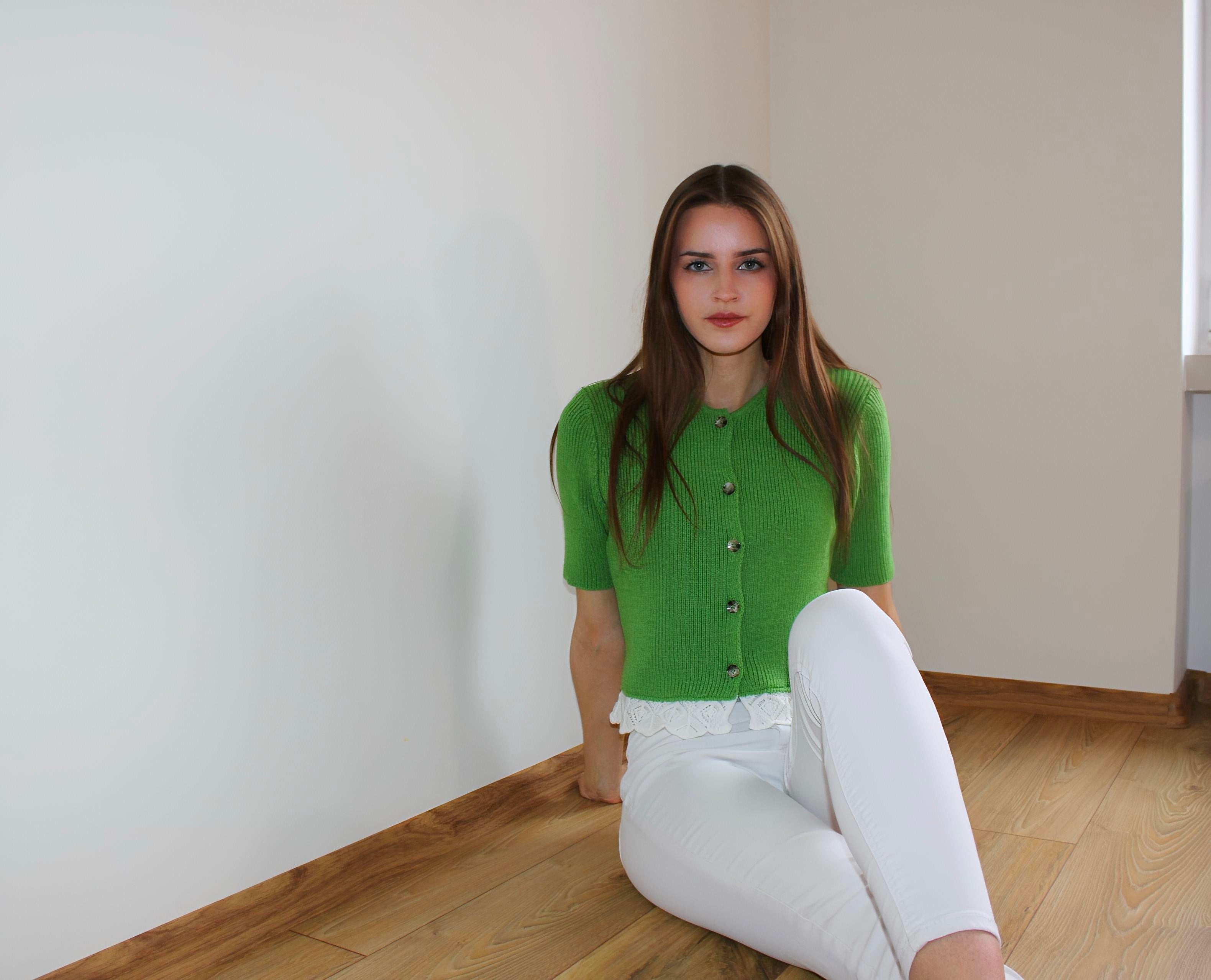 Kardigan Élise EMO - Zielony