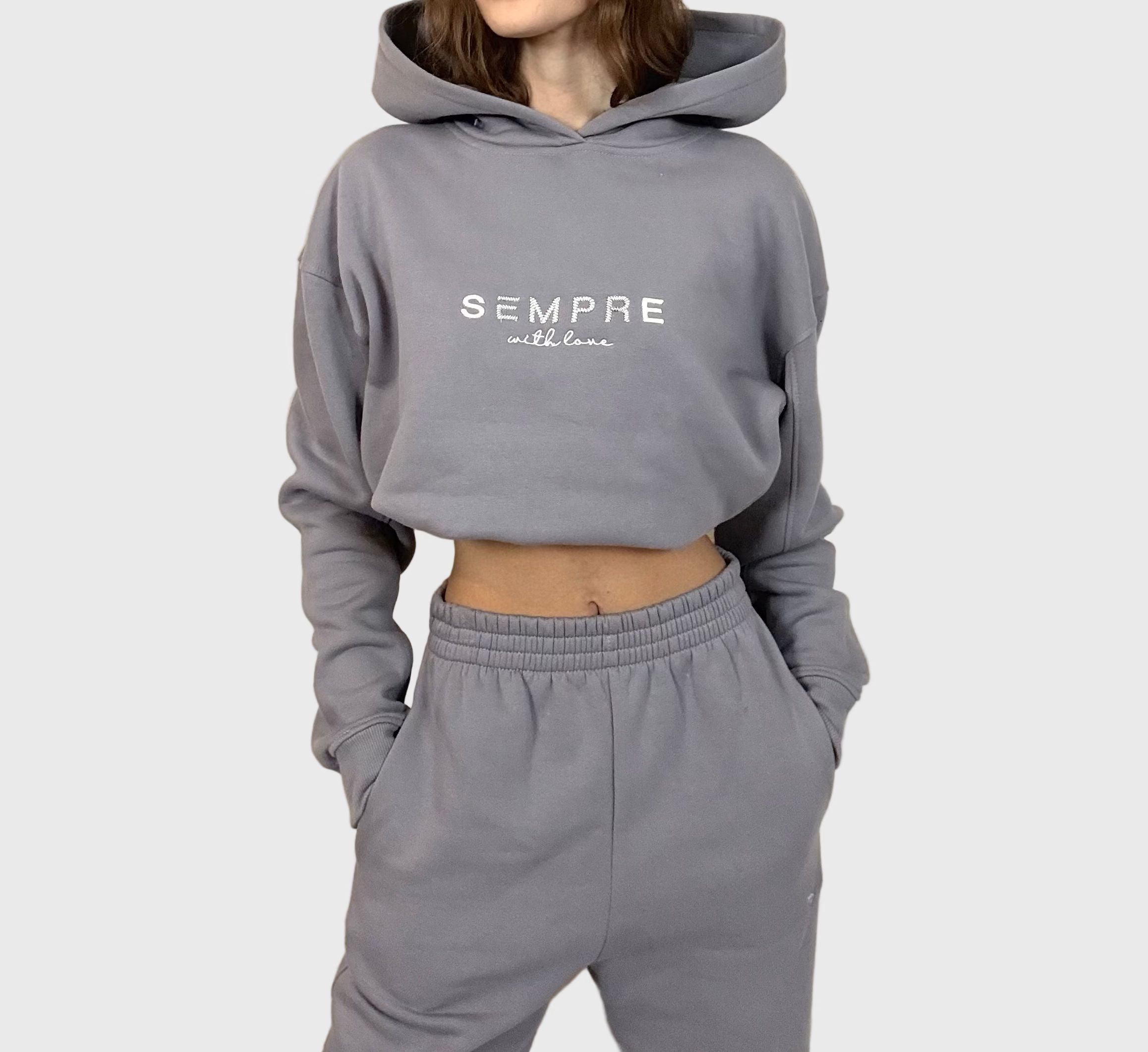 Dres SEMPRE w kolorze jasnego grafitu, widok z przodu