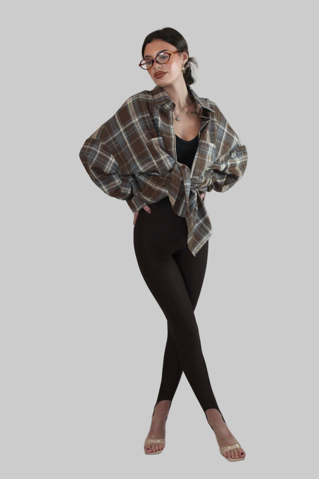 Legginsy - Czekolada