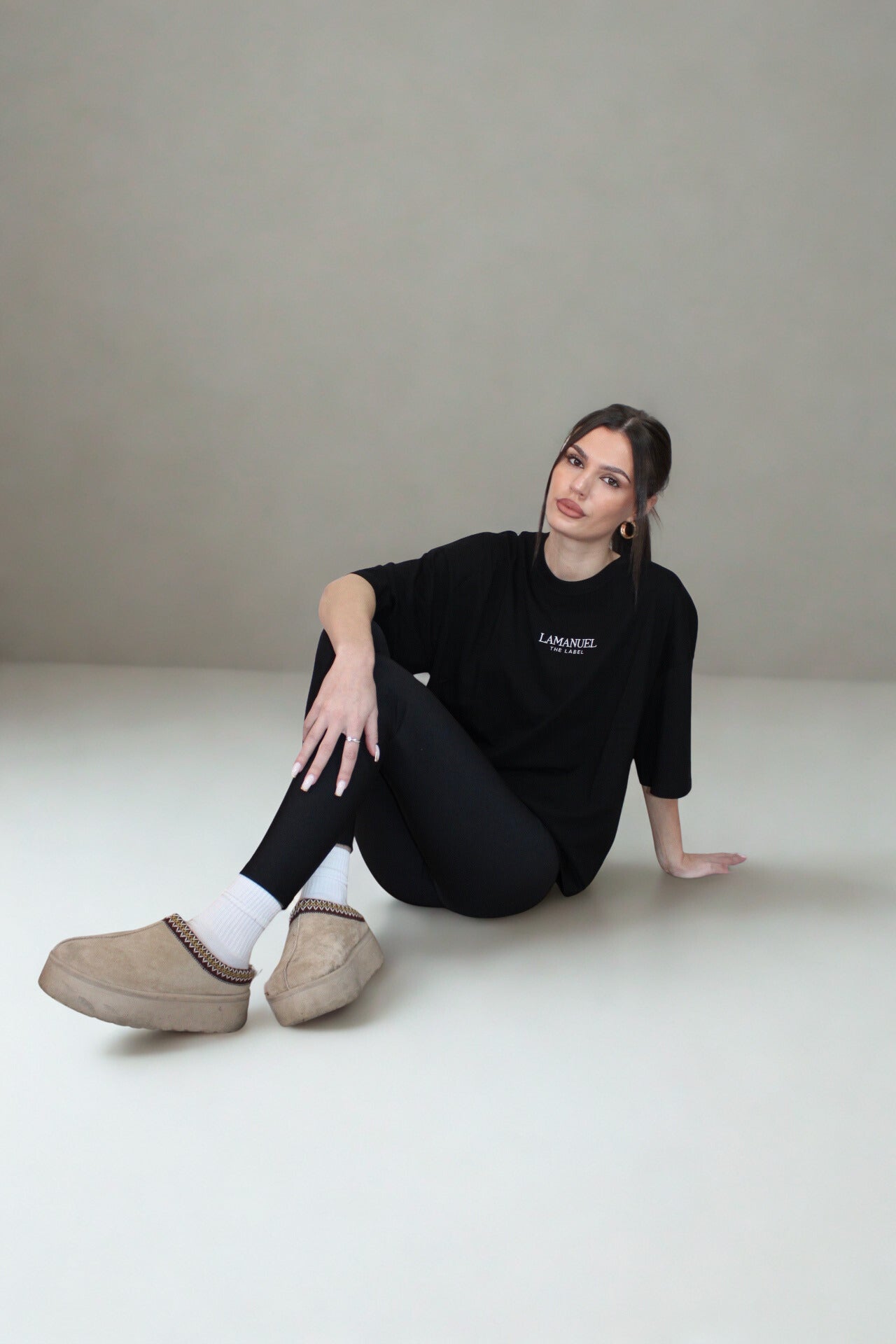 T-shirt La Manuel - Czarny