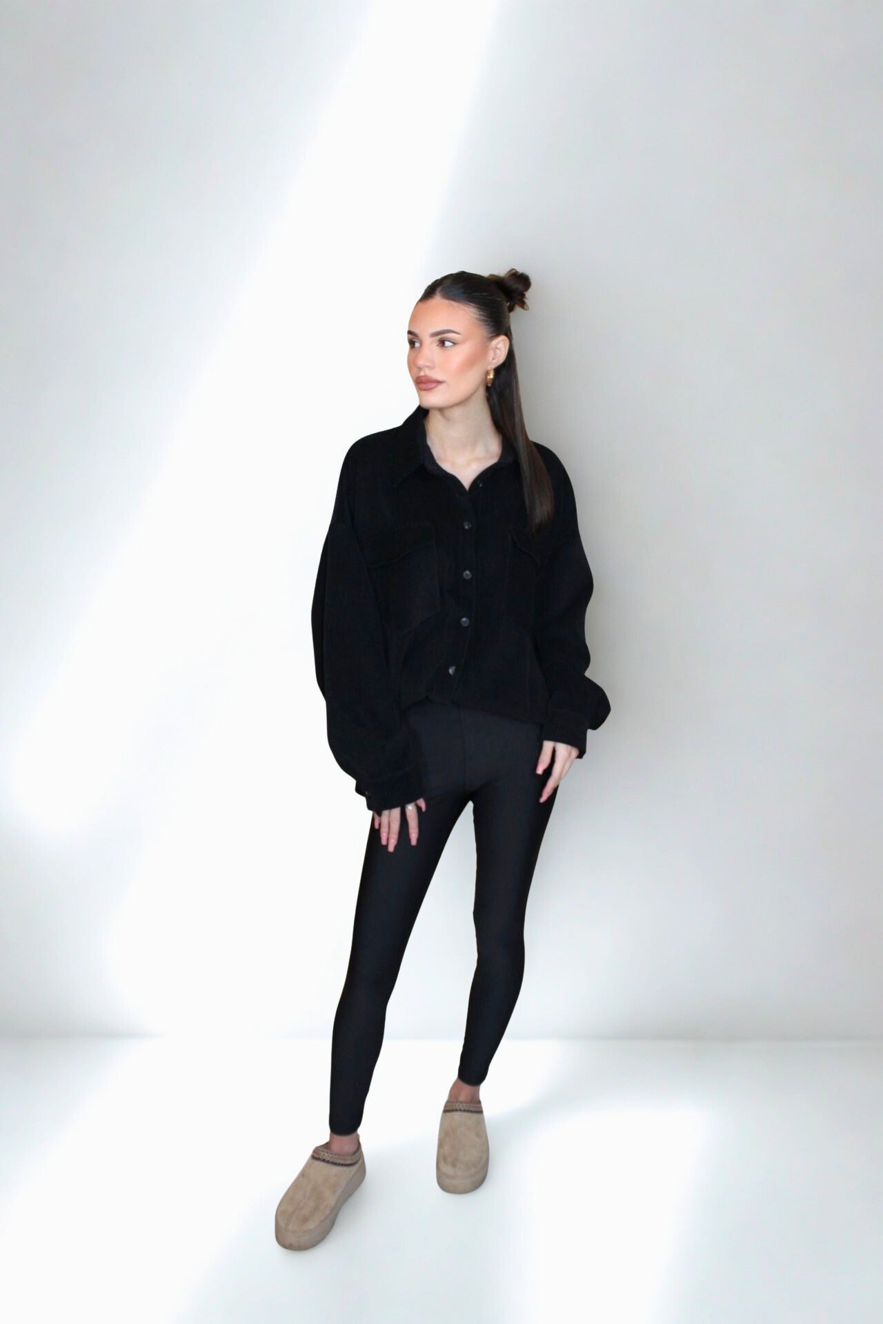 Koszula Sztruksowa EMO - Czarna