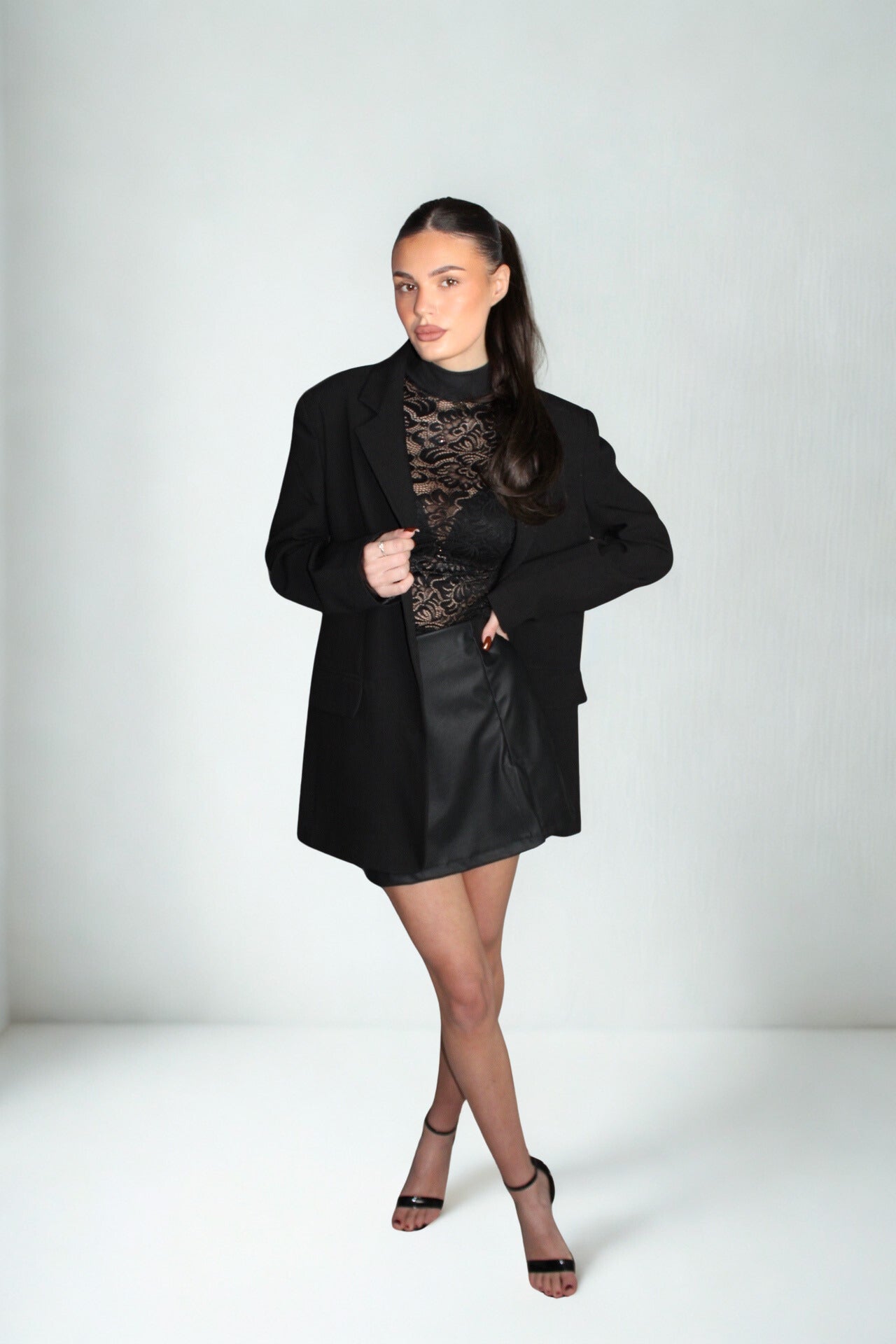 Marynarka Oversize Dilvin - Czarna